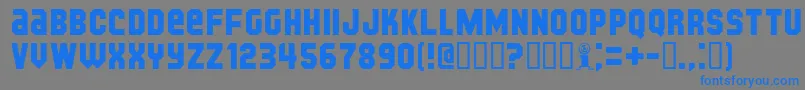 KIJKB    Font – Blue Fonts on Gray Background