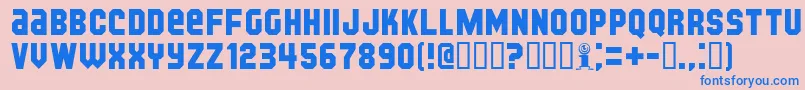 KIJKB    Font – Blue Fonts on Pink Background