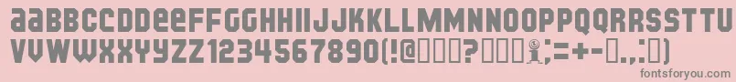 KIJKB    Font – Gray Fonts on Pink Background