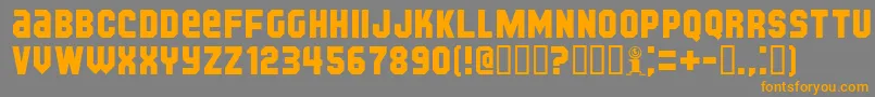 KIJKB    Font – Orange Fonts on Gray Background