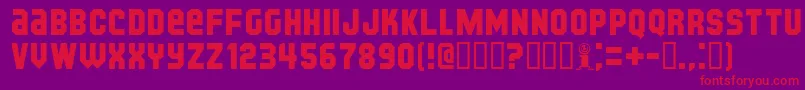 KIJKB    Font – Red Fonts on Purple Background