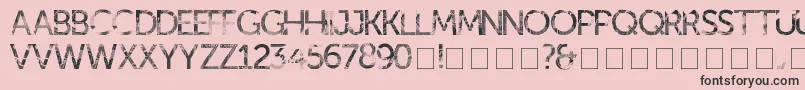 kill ed Font – Black Fonts on Pink Background