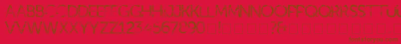 kill ed Font – Brown Fonts on Red Background