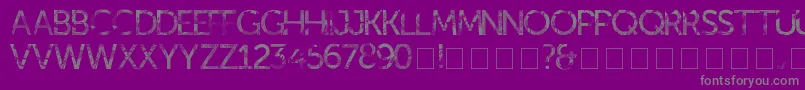 kill ed Font – Gray Fonts on Purple Background