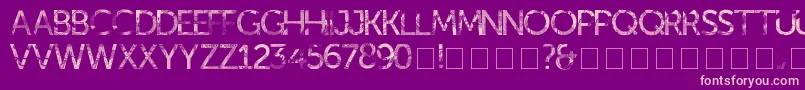 kill ed Font – Pink Fonts on Purple Background