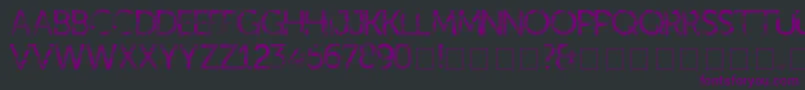 kill ed Font – Purple Fonts on Black Background