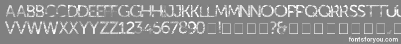 kill ed Font – White Fonts on Gray Background