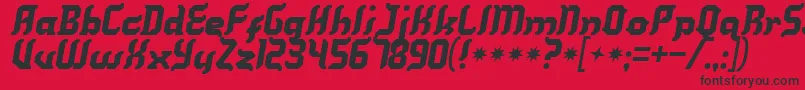 Kill Font – Black Fonts on Red Background