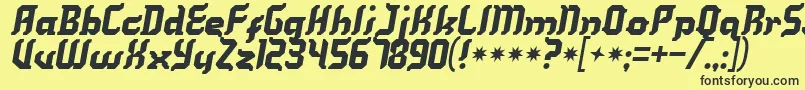 Kill Font – Black Fonts on Yellow Background