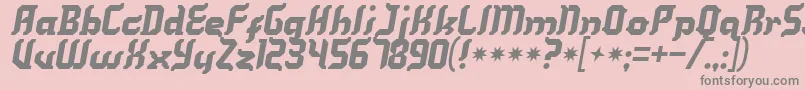 Kill Font – Gray Fonts on Pink Background