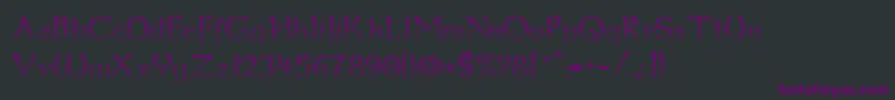 Dumbledor3CutUp Font – Purple Fonts on Black Background