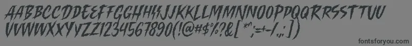 Killing Harmonic Font by Keithzo 7NTypes-fontti – mustat fontit harmaalla taustalla