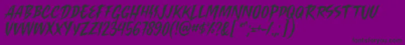 fuente Killing Harmonic Font by Keithzo 7NTypes – Fuentes Negras Sobre Fondo Morado