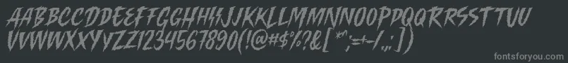 fuente Killing Harmonic Font by Keithzo 7NTypes – Fuentes Grises Sobre Fondo Negro