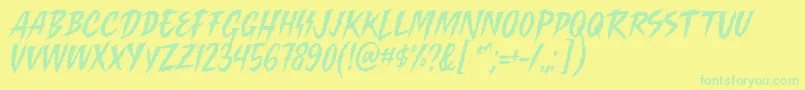 Saiba mais sobre a fonte Killing Harmonic Font by Keithzo 7NTypes Fonte Killing Harmonic Font by Keithzo 7NTypes – fontes verdes em um fundo amarelo