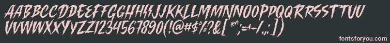 Killing Harmonic Font by Keithzo 7NTypes Font – Pink Fonts on Black Background