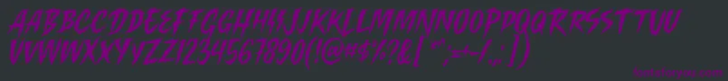 Killing Harmonic Font by Keithzo 7NTypes Font – Purple Fonts on Black Background