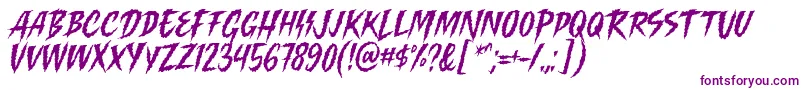 Killing Harmonic Font by Keithzo 7NTypes-fontti – violetit fontit valkoisella taustalla