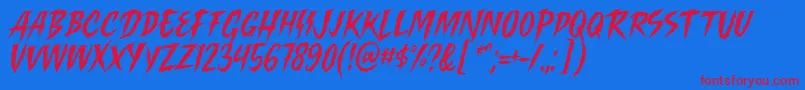 fuente Killing Harmonic Font by Keithzo 7NTypes – Fuentes Rojas Sobre Fondo Azul