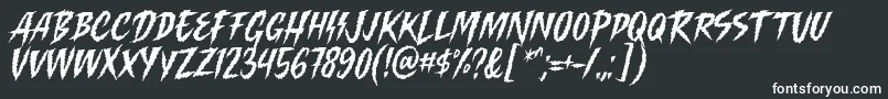 Fonte Killing Harmonic Font by Keithzo 7NTypes – fontes brancas em um fundo preto