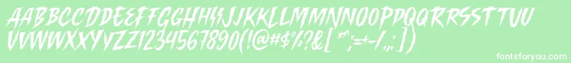 Killing Harmonic Font by Keithzo 7NTypes Font – White Fonts on Green Background
