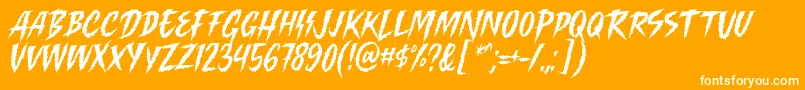 fuente Killing Harmonic Font by Keithzo 7NTypes – Fuentes Blancas Sobre Fondo Naranja