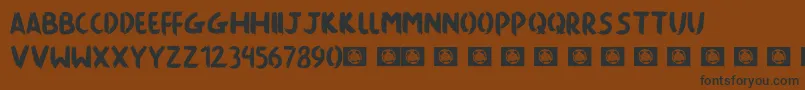 Killing The Moon Font – Black Fonts on Brown Background