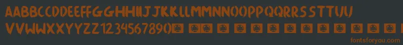 Killing The Moon Font – Brown Fonts on Black Background