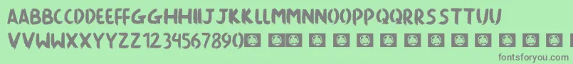 Czcionka Killing The Moon – szare czcionki na zielonym tle