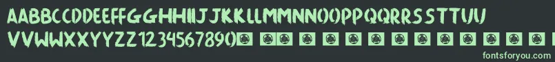 Killing The Moon Font – Green Fonts on Black Background