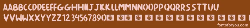 More about Killing The Moon Font Killing The Moon Font – Pink Fonts on Brown Background