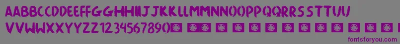 Killing The Moon Font – Purple Fonts on Gray Background