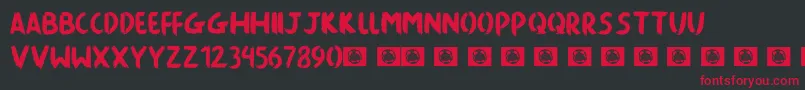 fuente Killing The Moon – Fuentes Rojas Sobre Fondo Negro
