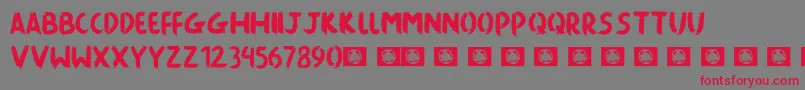 Killing The Moon Font – Red Fonts on Gray Background
