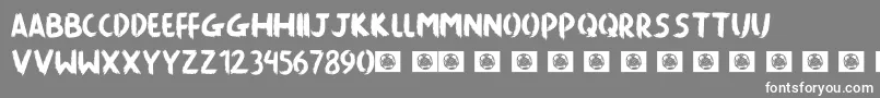 Police Killing The Moon – polices blanches sur fond gris