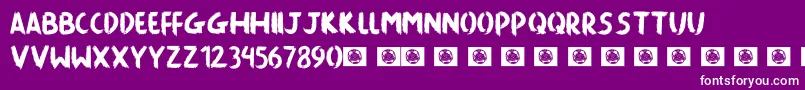 Killing The Moon Font – White Fonts on Purple Background