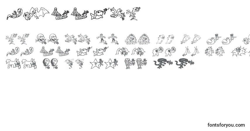 Schriftart KILLMCA  (131642) – Alphabet, Zahlen, spezielle Symbole