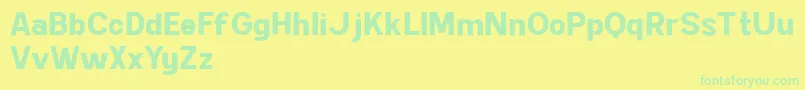 Kimball Bold DEMO Font – Green Fonts on Yellow Background