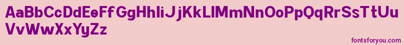 Kimball Bold DEMO Font – Purple Fonts on Pink Background