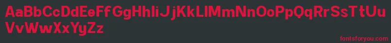 Kimball Bold DEMO Font – Red Fonts on Black Background