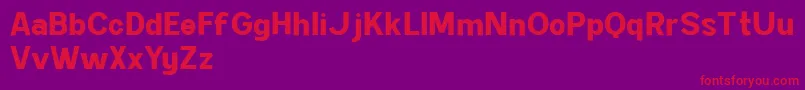 Kimball Bold DEMO Font – Red Fonts on Purple Background