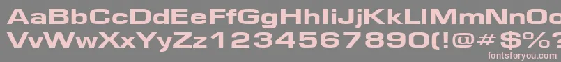 EurosewideHeavy Font – Pink Fonts on Gray Background