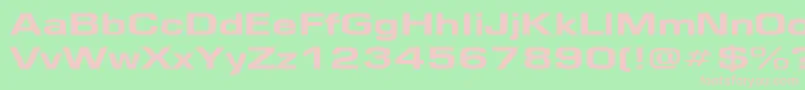 EurosewideHeavy Font – Pink Fonts on Green Background