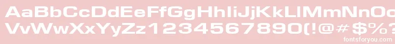 EurosewideHeavy Font – White Fonts on Pink Background