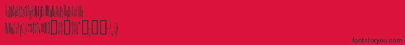 KINDA    Font – Black Fonts on Red Background