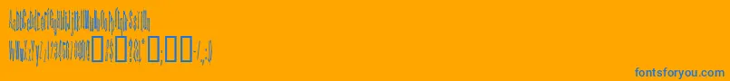 KINDA    Font – Blue Fonts on Orange Background