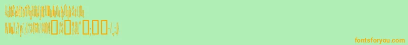En savoir plus sur la police KINDA    Police KINDA    – polices orange sur fond vert