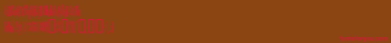 KINDA    Font – Red Fonts on Brown Background