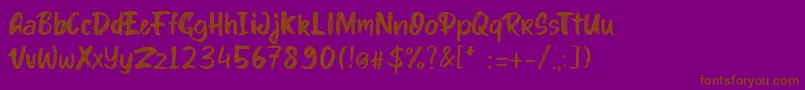 fuente kinder Boy font – Fuentes Marrones Sobre Fondo Morado
