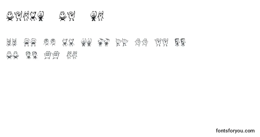 Kinderskizzen Font – alphabet, numbers, special characters